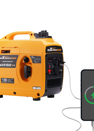 1200W Portable Silent Generator 11.5kg 4 Stroke for Outdoor Party - Riparo82