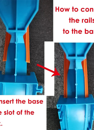 Stunt Speed Doppia competizione Ruote per auto Modello Pista da corsa Kit ferroviari assemblati fai-da-te Veicolo catapulta Ragazzo Giocattoli per bambini Regalo - riparo82