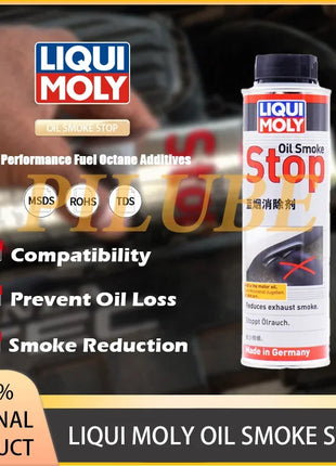 LIQUI MOLY OIL SMOKE STOP Additivo motore ad alte prestazioni per ridurre il fumo blu Migliorare il consumo dell'olio Prodotto originale