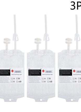 Halloween Blood Bags Juice Drinking Energy Pack Vampire Horror Props Halloween Party Decoration Vampire Cosplay Supplies - Riparo82