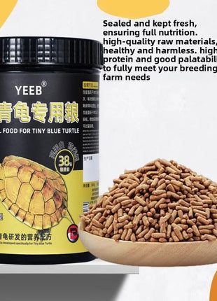 yeeb Semi-Aquatic Turtle Food - Color Enhancing Diet for Golden Thread, Three-Keeled & Stone Turtles - Riparo82