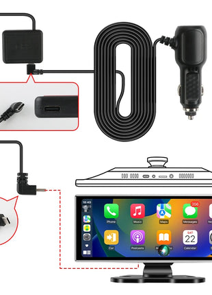 10/11.26 inch Dash Cam 4K Car DVR Wireless Carplay & Android Auto GPS Navigation Video Recorder Dashboard Dual Lens Wifi FM AUX - Riparo82