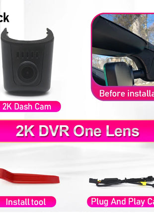 Dash Cam for Audi A1 A3 A4 A5 A6 A7 A8 Q2 Q3 Q5 Q7 Q8 TT RS S 2016 to 2025,4K Dashcam Wifi Dash Camera for Audi,Dvr in the Car - Riparo82
