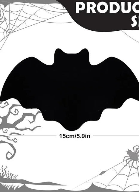Creative Felt Bat Mat Halloween Table Mat Black Bat Anti Slip and Heat-resistant Tableware Mat Party Table Halloween Decoration - Riparo82