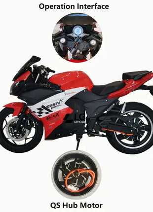 Luyuan DP Electric Motorcycle 72V Electric Motorcycles 3000w Cheap Electric Cruiser Motorcycles - Riparo82