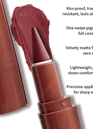 JUJU Dream Matte Velvet Gradient Lip Liner - Smooth Application For Elegant Lips, Long-Lasting Lip Pencil, Lip Lipstick Makeup - Riparo82
