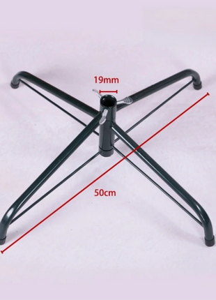 Base per supporto per albero di Natale in metallo Robusta base rotante per albero di Natale artificiale Gambe per supporto per albero di Natale - riparo82