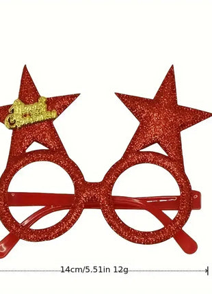 Set di bicchieri natalizi da 12 pezzi, design di cervi e alberi, classico Babbo Natale, foto di occhiali novità per celebrazioni natalizie - riparo82