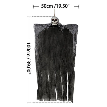 Halloween Party Hanging Skull Skeleton Ghost Ornament Horror Props Haunted House Halloween Party Outdoor Yard Garden Decorations
