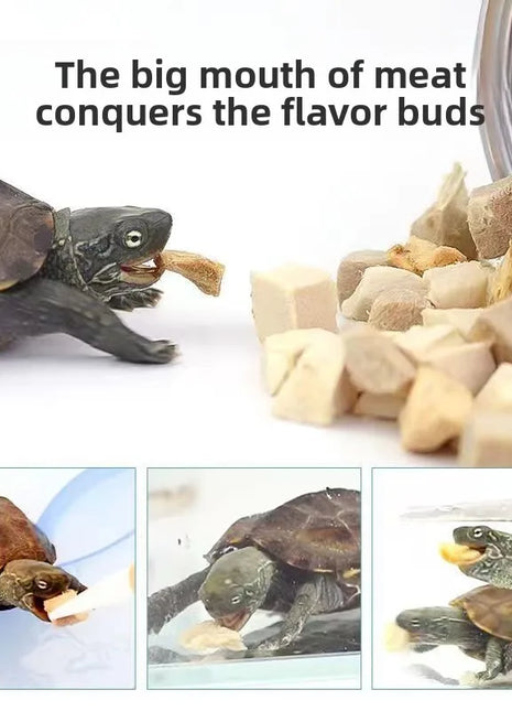 GEN CLIMB Freeze-Dried Shrimp Turtle Food - High Protein Aquatic Turtle Diet for Red-Eared Slider, Snapping Turtle&Pond Turtles - Riparo82