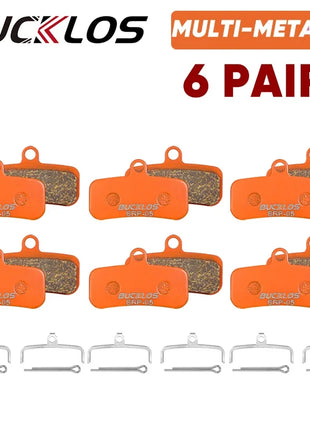 BUCKLOS Pastiglie freno a disco idraulico per bicicletta per M9120 Pastiglie freno metalliche Pastiglie freno per mountain bike da strada in metallo adatte D02S H03A N03A