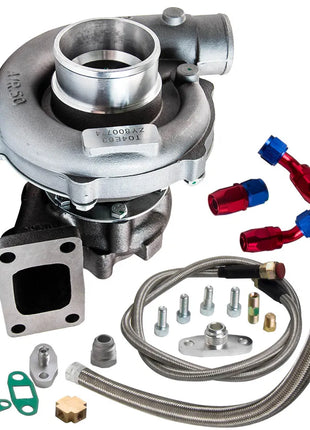 Universal Oil Line Kit Turbo T04E .57 A/R oil Cold Turbocharger 1.5-2.5L engine