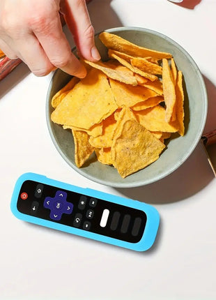 1/2/3 piece set of luminous silicone remote control with rope suitable for TCL Hisense Roku TV remote control - Riparo82