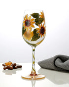 Bicchiere da vino con stampa natalizia Decorazioni natalizie Calice da vino rosso Disegno creativo a mano dipinto Home Party Festival Tazze Bar Set da vino - riparo82