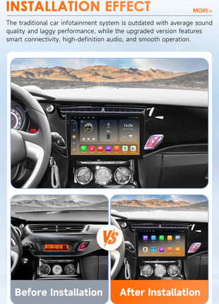 Snapdragon 8Core CarPlay Android Auto Car Radio For Citroen C3 DS3 2010-2016 Intelligent Screen 2Din autoradio SWC 4G BT DSP GPS - Riparo82