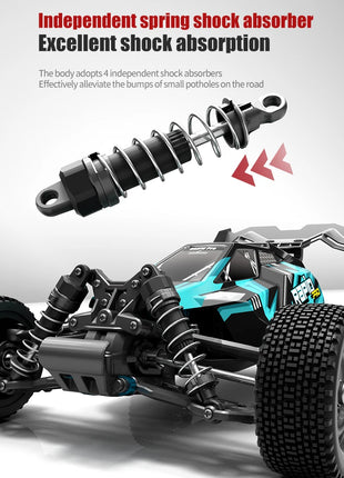 Teeggi 16101 /16102 PRO 1:16 Auto RC ad alta velocità con luce LED Drift 70KM/H 4WD RC Off-Road Car Monster Truck Giocattolo per i regali del capretto