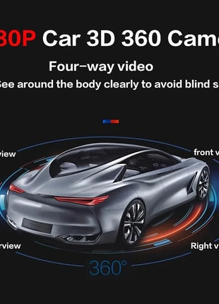 720P 1080P 360 Surround View Panoramic System Driving With Bird View Panorama System 4PCS Car Camera - Riparo82