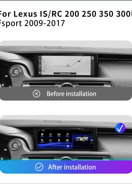 AutoRadio Android14 Wireless Carplay Car For Lexus IS RC 200 250 300 350 200T 300h Multimedia Player Navigation GPS Stereo Audio - Riparo82