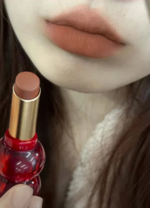 Matte Velvet Lipstick Cute Gourd Shape Easy To Wear Solid Lip Gloss Waterproof Non-stick Cup Lip Tint Korea Makeup Cosmetics - Riparo82
