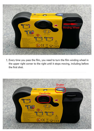Fotocamera classica originale Kodak FunSaver/Daylight monomodale con flash Fotocamere monouso a pellicola punto e punti 27 fogli 39 fogli