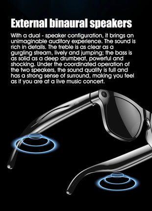 Xiaomi 4k Hd Ai Smart Glasses Camera Wearable Mini Camera Bluetooth Call Voice Assistant Control Smart Sports Camera Glasses - Riparo82