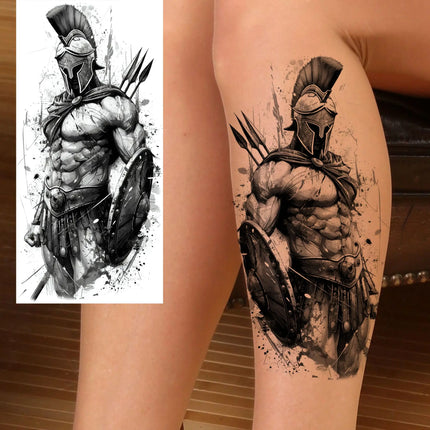 1 Sheet Full Arm Evil Witch Vampire Temporary Tattoos Sleeve Halloween Scary Skull Tatoo Waterproof Horrible Fake Tattoo Sticker
