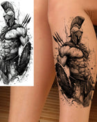 1 Sheet Full Arm Evil Witch Vampire Temporary Tattoos Sleeve Halloween Scary Skull Tatoo Waterproof Horrible Fake Tattoo Sticker - Riparo82