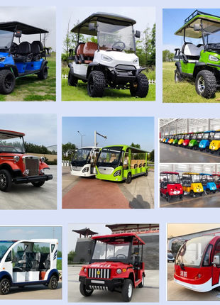 New Energy Sightseeing Car Electric Golf Cart with Electric Four-Wheel Vehicle off-Road Vehicle 2025 Latest Model Factory Direct - Riparo82