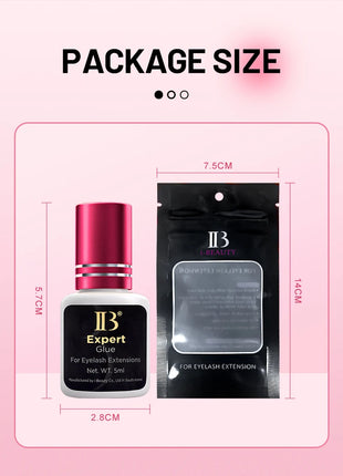 IBeauty Expert Glue For False Eyelashes Extensions Supplies Adhesive Wine Red Cap 5ml Korea Original Makeup Tools Lava Lash - Riparo82