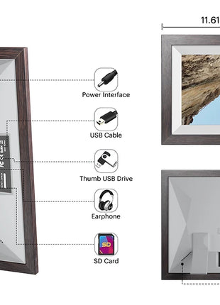 Argine 1 anno di garanzia 】 cornice digitale Kodak da 10 pollici, Touch Screen HD 800*1280 con memoria 32G, Album elettronico a funzione completa