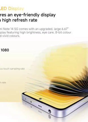 Global Version Xiaomi Redmi Note 14 5G Smartphone NFC MTK Dimensity 7025-Ultra 108MP Camera 5110mAh Battery 45W Turbo Charging - Riparo82