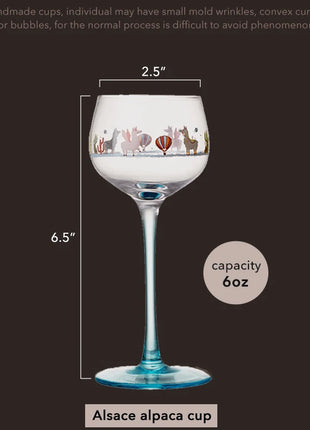 Calice per piccole persone in stile Alsace Bicchieri da vino Decorazioni per la casa Bicchiere da vino adatto per compleanni, Natale e regali di nozze 6 (fl.oz) - riparo82