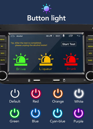 2 Din Car Radio Android 13 Car Multimedia Player GPS WiFi Carplay For Volkswagen Skoda Octavia golf 5 6 touran passat polo Jetta - Riparo82