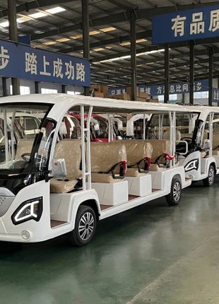 Factory Wholesale High Performance Electric City Bus Low Energy Consumption Outdoor Spacious 14 Seat Electric Sightseeing Bus - Riparo82