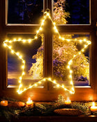 Confezione da 1/3 luci natalizie a stella in ferro a LED alimentate a batteria con telecomando 8 modalità lampade per la decorazione natalizia all'aperto per interni domestici