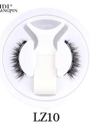 1 Pair Magnetic False Eyelashes Handmade 3D Natural False Eyelashes Reusable Magnetic Eyelashes Tweezers Set Makeup Tools - Riparo82