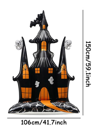 1pcs Halloween Giant Pumpkin Skeleton Standing Balloon House Witch Dead Tree Inflatable Foil Ballon Halloween Party Deco Supplie - Riparo82