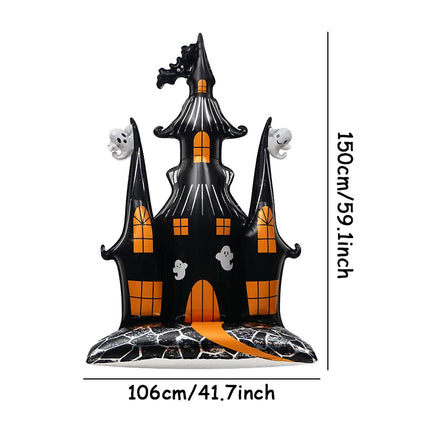 1pcs Halloween Giant Pumpkin Skeleton Standing Balloon House Witch Dead Tree Inflatable Foil Ballon Halloween Party Deco Supplie