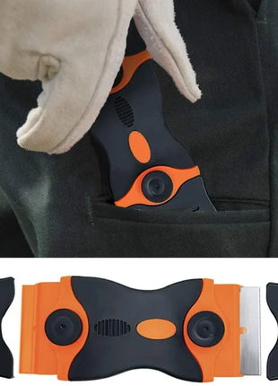 Plastic & Metal Razor Blade Scraper, Window Glass Cleaner, Vinyl Film & Adhesive Remover Tool for Car & Home - Riparo82