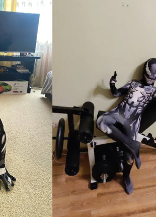 supereroi Cosplay costumi di Halloween per il nuovo costume da veleno jumpsui symbiote spidermancostumes