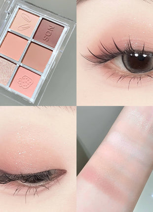 SHAQINUO Six-Color Eyeshadow Palette Matte Earth Colors Brightening Silkworm Pearl Beginner Eyeshadow Comprehensive Palette - Riparo82