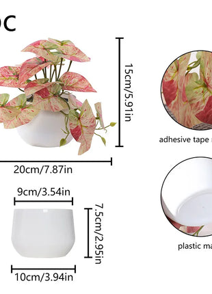 1PC Simulated Plant Potted Plant, Business Office Desktop, Foyer, Garden, Garden, Floral And Home Decoration