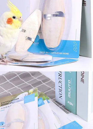 Uccello Seppie Osso Uccello Naturale Cuttlebone Pappagallo Giocattolo Da Masticare Pet Rettifica Seppie Osso Uccello Molare Snack Pappagallo Forniture - riparo82