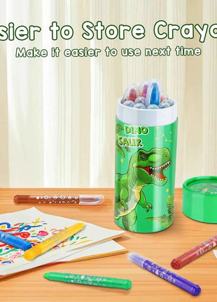 12/24 Colors Wax Crayon For Kids Washable & Erasable Twist Crayons For Toddlers Drawing Coloring Crayon Set Back To School Gifts