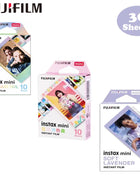 Fujifilm Instax Mini Pellicola Bordo Bianco/Pellicole a Colori 10-100 Fogli di Carta Fotografica per Fuji Instax Camera Mini 12/8/11/25/50/90/Link/Evo