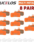 BUCKLOS Pastiglie freno a disco idraulico per bicicletta per M9120 Pastiglie freno metalliche Pastiglie freno per mountain bike da strada in metallo adatte D02S H03A N03A