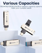Kodak 2 in 1 Chiavetta USB Tipo-C Pendrive 32 GB 64 GB 128 GB 256 GB USB 3.2 Chiavetta USB Dual ad alta velocità Pen Drive per il telefono