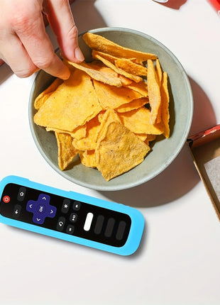 1/2/3 piece set of luminous silicone remote control with rope suitable for TCL Hisense Roku TV remote control - Riparo82