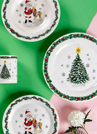 Creativo Natale Piatto in ceramica Stoviglie Ristorante di lusso Bistecca Piatti per pasta Casa Delizioso Piatto Piatto da zuppa Tazze squisite - riparo82