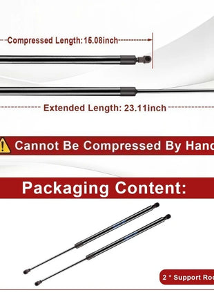 2 pezzi portellone posteriore ammortizzatore a gas ammortizzatore puntone supporto di sollevamento per 2016 2017 2018 2019 HONDA HR-V HRV (RU) Wagon estendere la lunghezza: 57mm